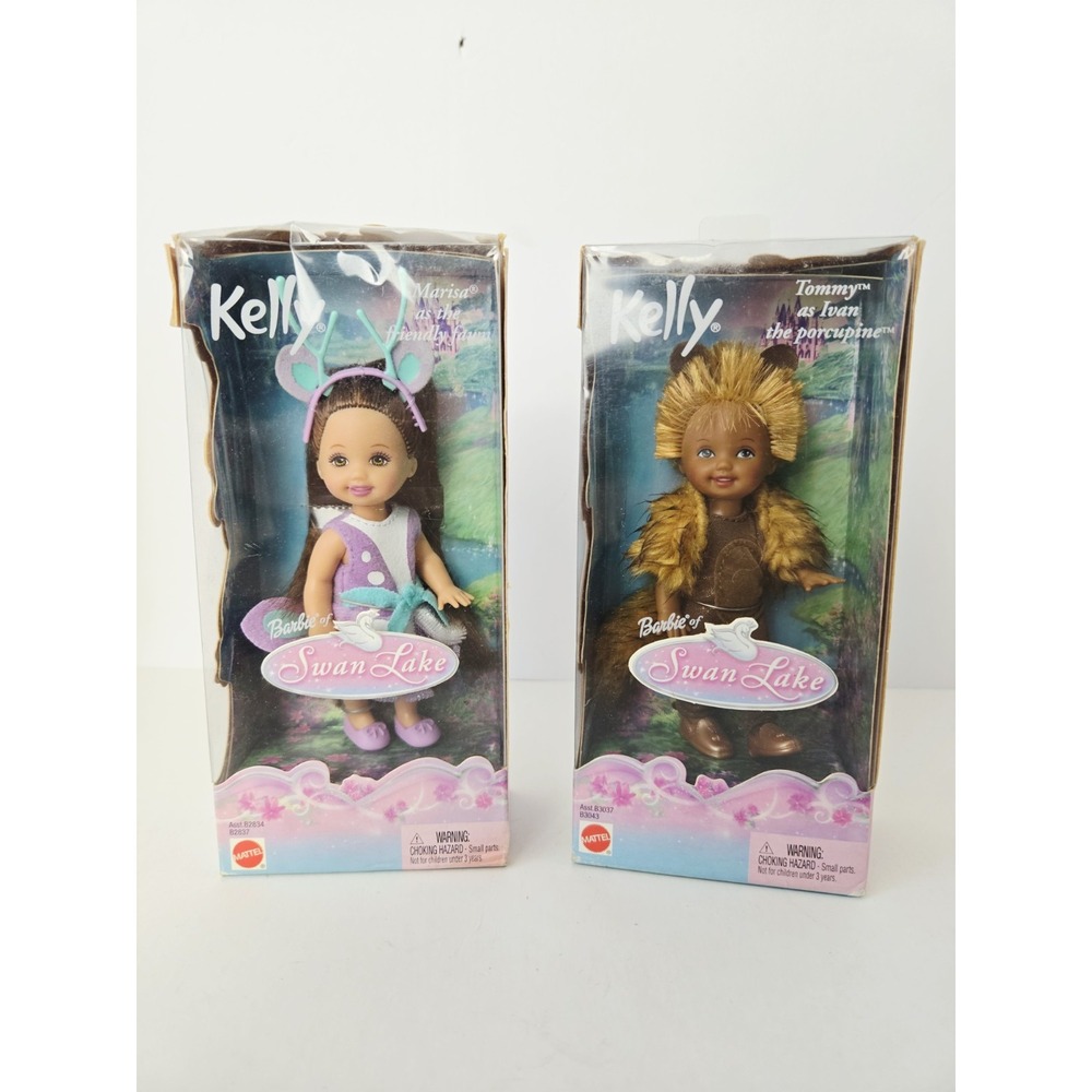 Mattel Barbie Kelly doll Swan Lake Marisa Tommy Ivan Porcupine pair
